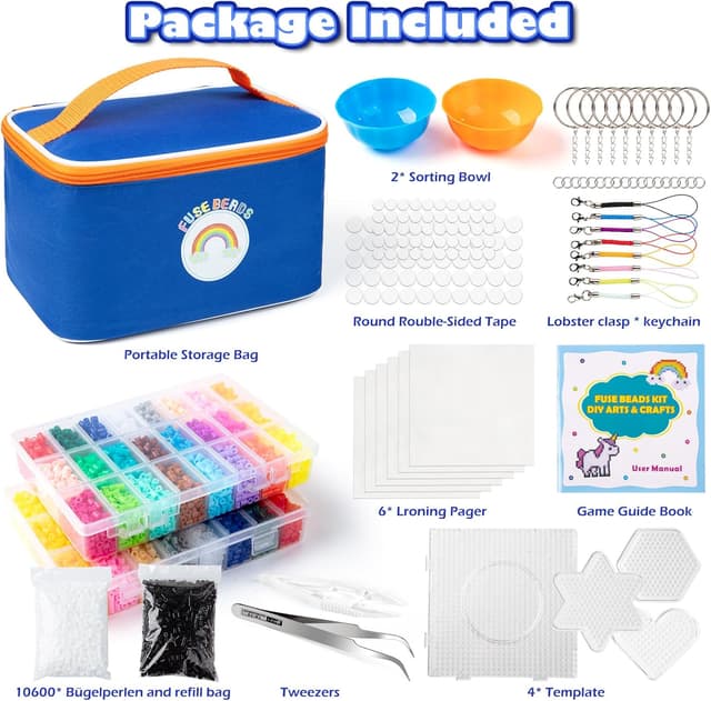 Detalle 1 de Sundaymot Bügelperlen Set mit 12.000 Stück