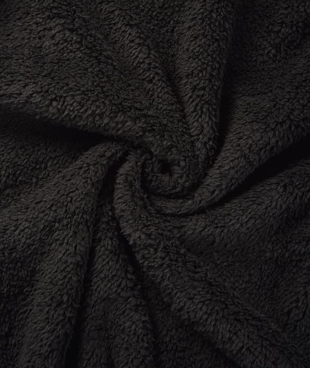 Detalle de geeksport Fleecejacke Herren mit Kapuze kariert – warme Sweatjacke mit durchgehendem Reißverschluss