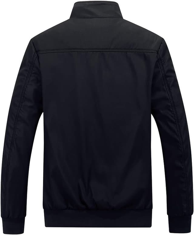 Detalle de YOUTHUP Herren Leichte Freizeit-Übergangsjacke im Bomber-Stil