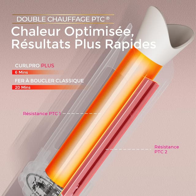 Detalle de TYMO Curlpro Plus boucleur automatique 25 mm 💇♀