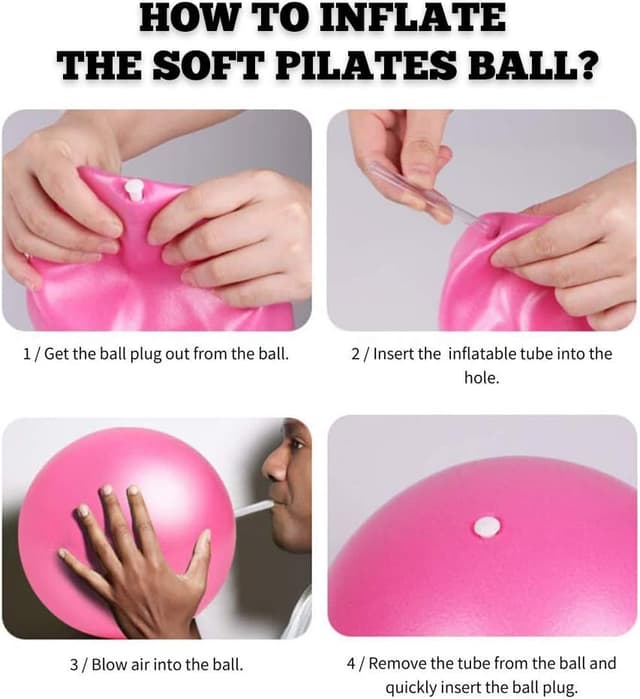 Detalle 2 de Yontree 2 Pack Soft Pilates Ball 22-25cm