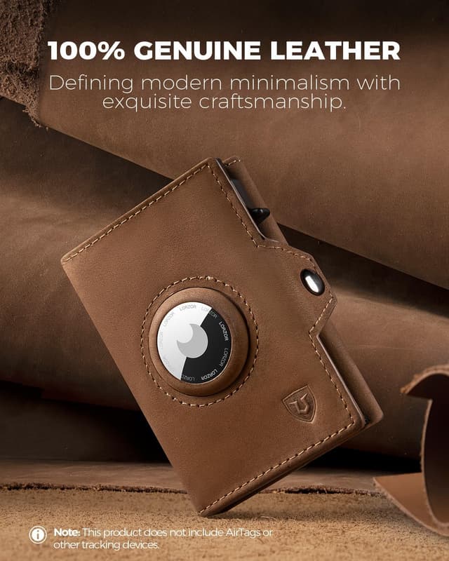 Detalle 2 de LORZOR Airtag wallet 9.6 x 6.5 cm