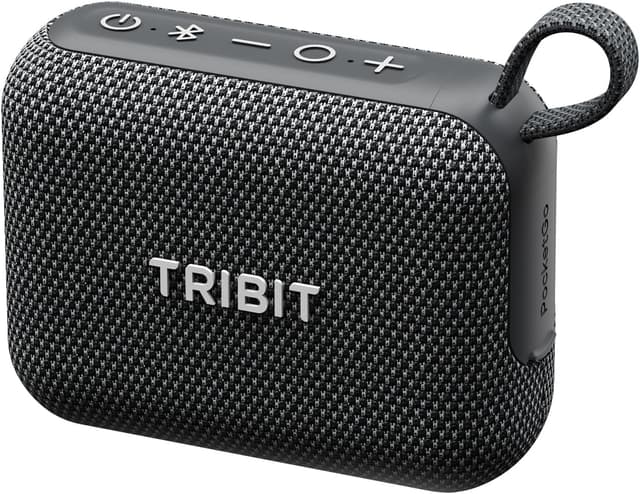 Detalle de Tribit PocketGo Portable Wireless Bluetooth Speaker with 7W Stereo Sound, IP68 Protection and 20H Playtime