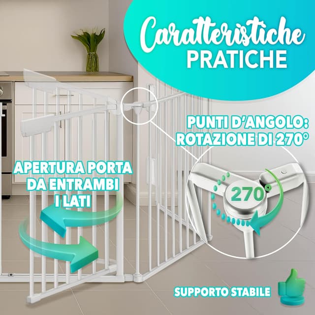 Thumbnail 6 de KIDUKU Barriera Sicurezza 300‑600 cm Grigio