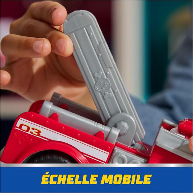 Thumbnail 6 de Paw Patrol Pat Patrouille – Véhicule figurine Marcus (camion de pompiers) avec figurine de Marshall