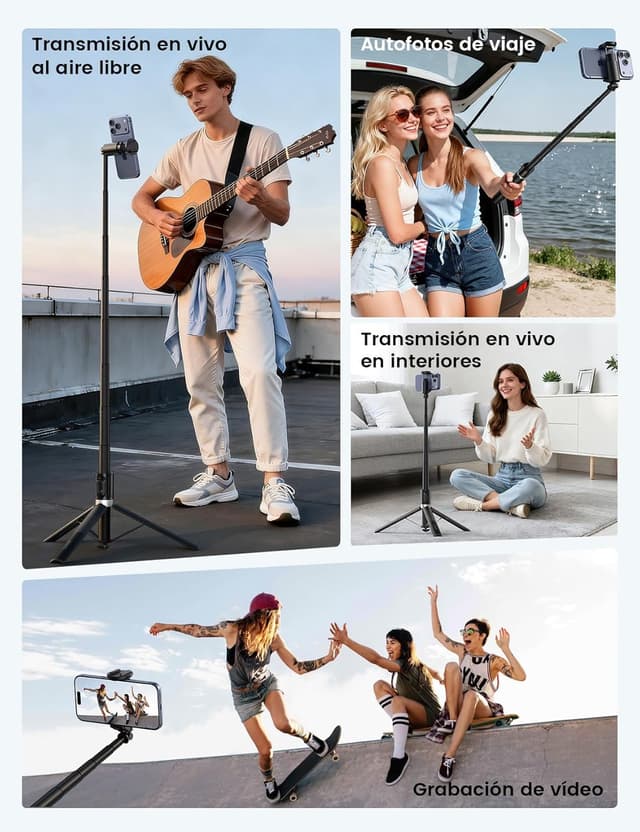 Thumbnail 5 de Lamicall Tripode para Móvil 165 cm