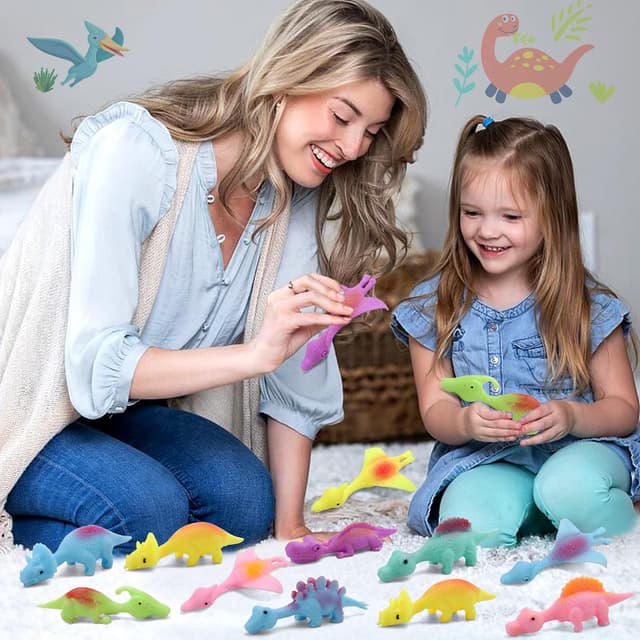 Thumbnail 1 de Slingshot Dinosaur Finger Toys 20-Pack