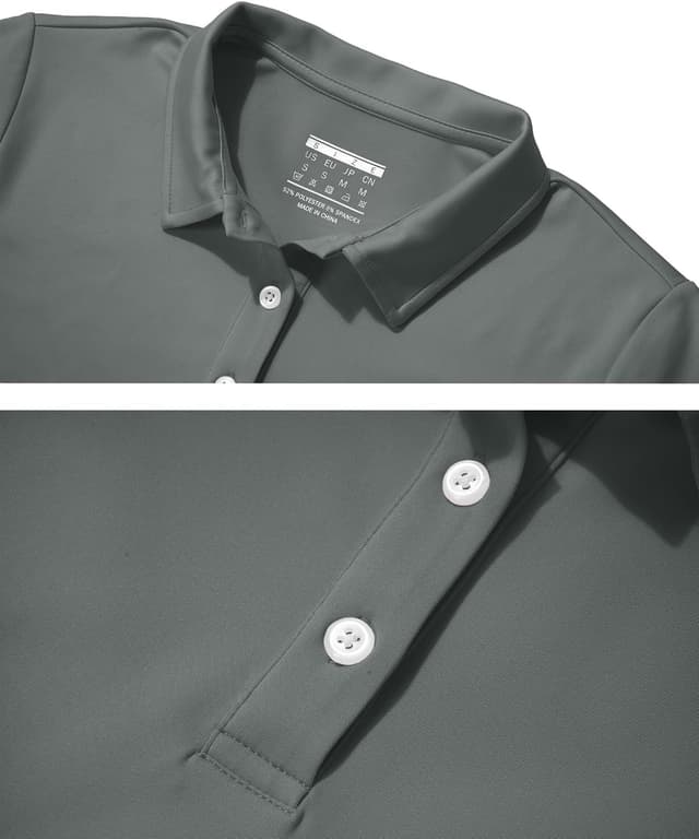Detalle de KEFITEVD Women’s Quick Dry UPF 50+ Golf Polo Shirt (Short Sleeve)
