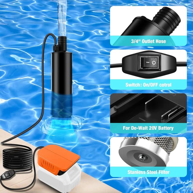 Thumbnail 4 de Tragbare Wasserpumpe 120 W für 12 V