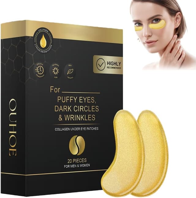 Detalle de Patchs Yeux au Collagène – Masque hydratant anti-cernes (20 patchs)