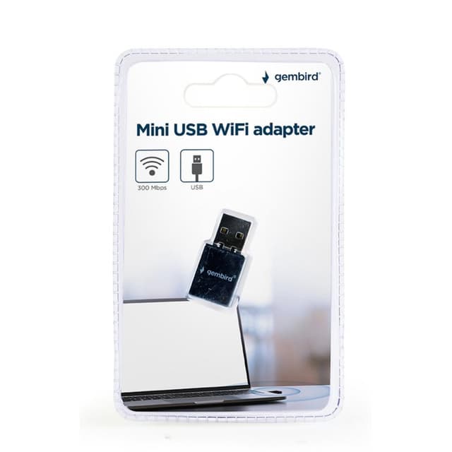 Thumbnail 1 de Gembird WNP-UA300-01 Adaptador USB WiFi 300 Mbps 2.4 GHz