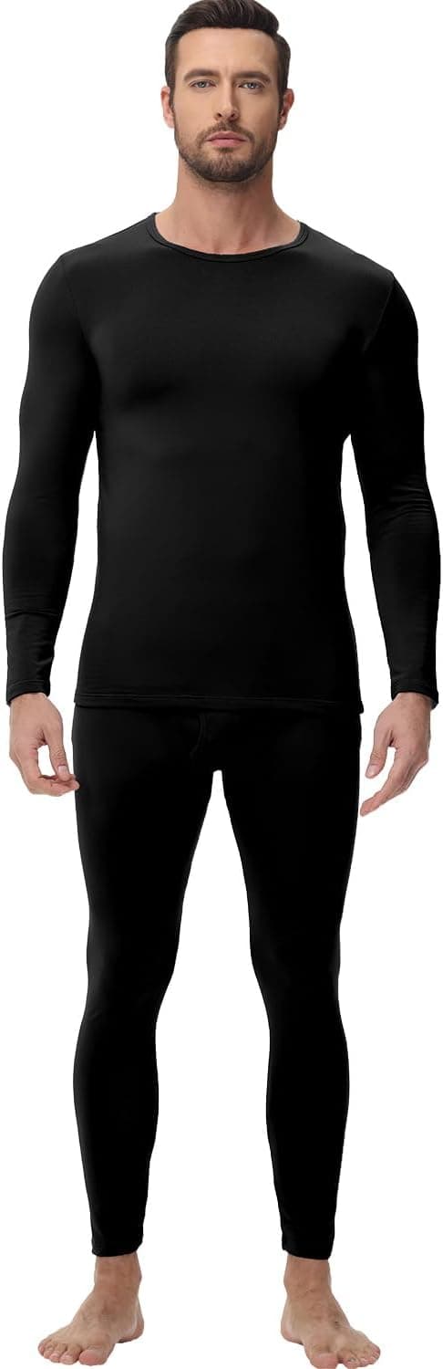 Imagen de wirarpa Men's Thermal Underwear Set Fleece Lined Base Layer en OfertitasTOP