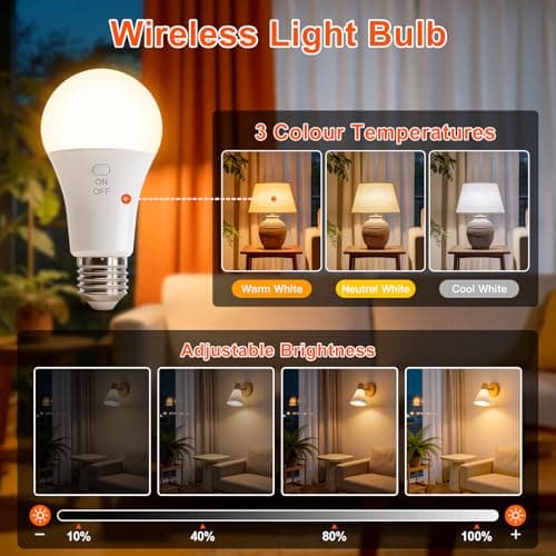 Detalle 1 de Ketom 7 W Bombilla Recargable E27