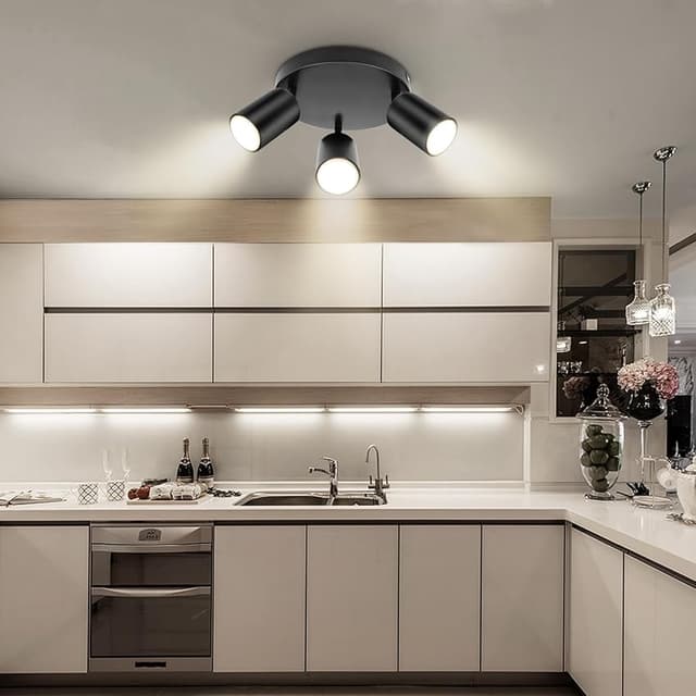 Thumbnail 6 de Dehobo Lámpara de Techo 3 Focos Giratorios GU10