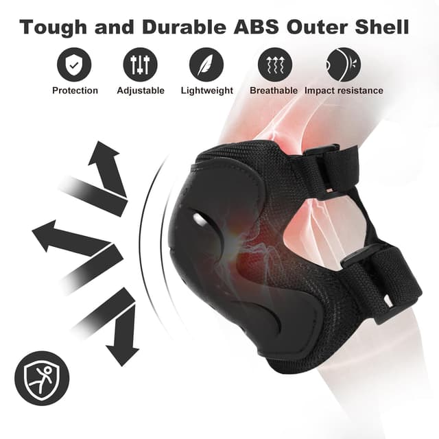 Detalle de Inkidio Knieschützer-Set für Kinder 6-teilig