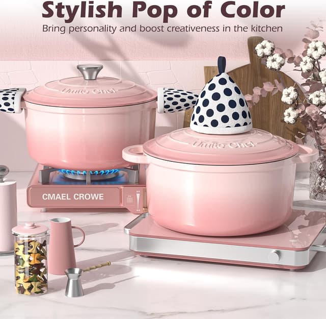 Thumbnail 6 de Umite Chef 5QT Enameled Cast Iron Dutch Oven 🍲