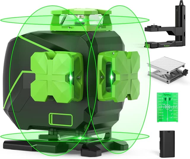 Imagen de Huepar S04CG-L 16-line 4D green laser level en OfertitasTOP