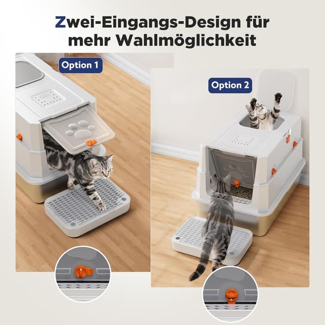 Thumbnail 2 de MIXJOY Katzenklo Edelstahl XXL 59x38x39cm