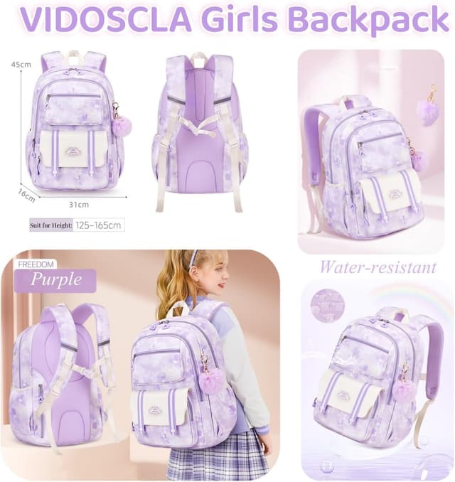 Detalle 2 de VIDOSCLA Kawaii school bag 34 x 20 x 47 cm