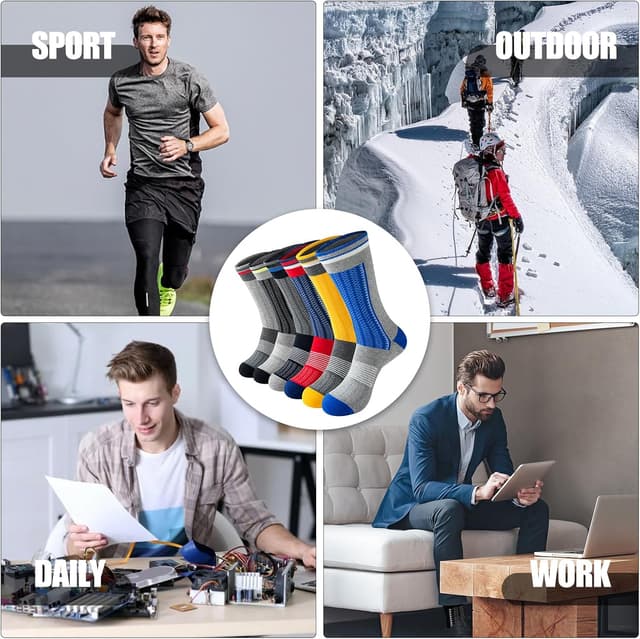 Thumbnail 6 de Cirorld Mens Socks Multipack, 6 pairs