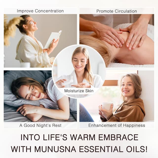 Detalle 2 de MUNUSNA Vanilla Essential Oil 100 ml for Aromatherapy