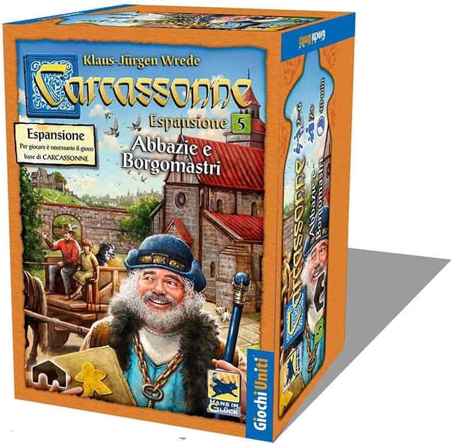 Detalle de Extension Giochi Uniti pour Carcassonne Abbayes et Borgomastri (extension 5)