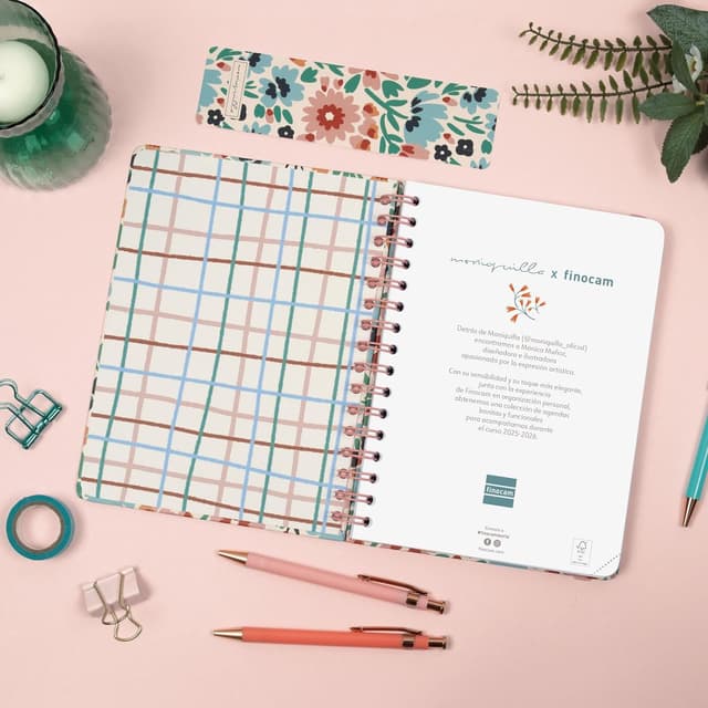 Detalle 1 de Finocam Agenda Moniquilla Dalia 12 meses
