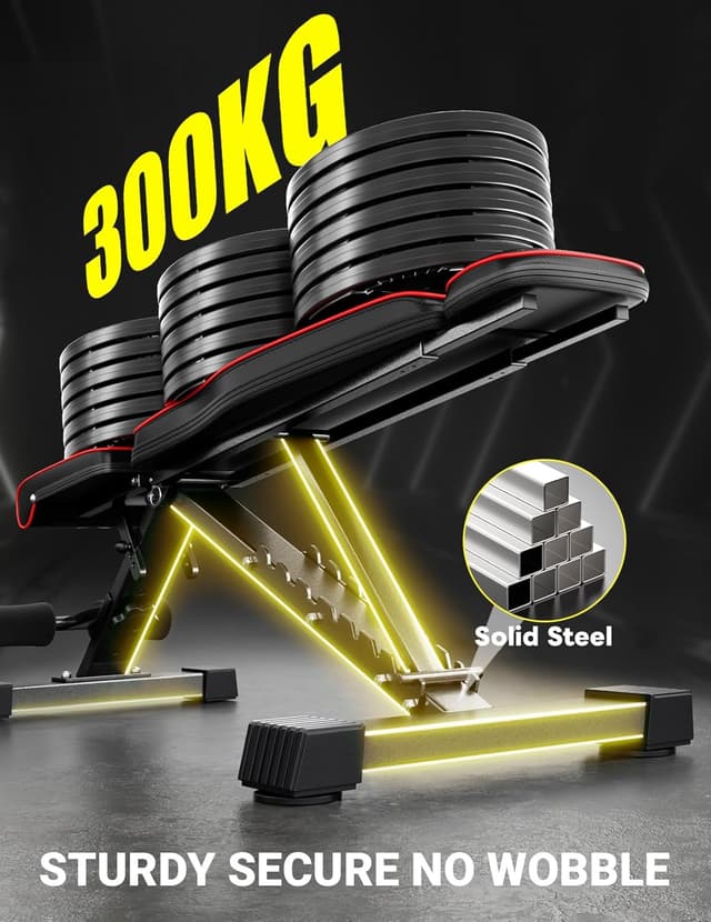 Detalle 2 de YOLEO 300kg Klappbare Hantelbank Multifunktion