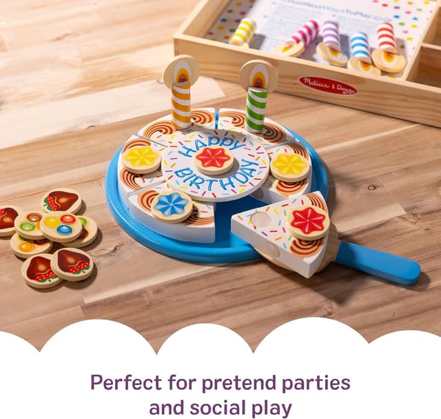 Thumbnail 3 de Melissa & Doug Birthday Cake 7 Wooden 🍰