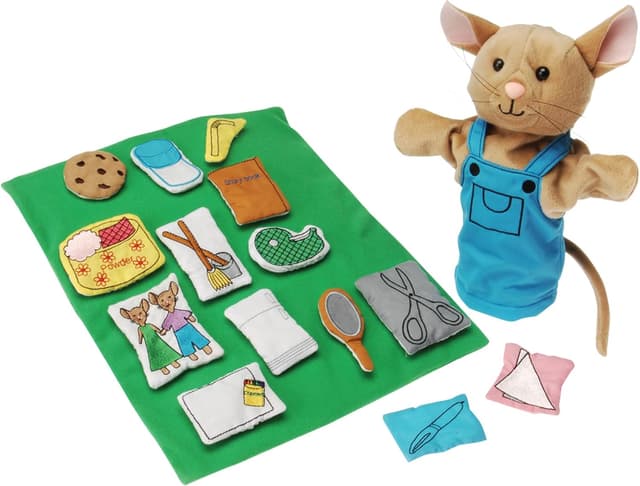 Imagen de Constructive Playthings If You Give a Mouse a Cookie puppet set 16 pieces en OfertitasTOP