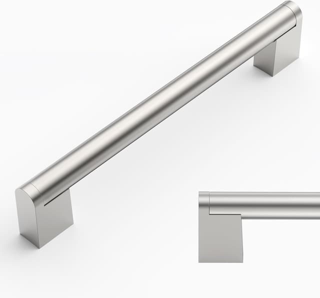 Detalle de Brushed satin cabinet pulls, 10 pack 160mm