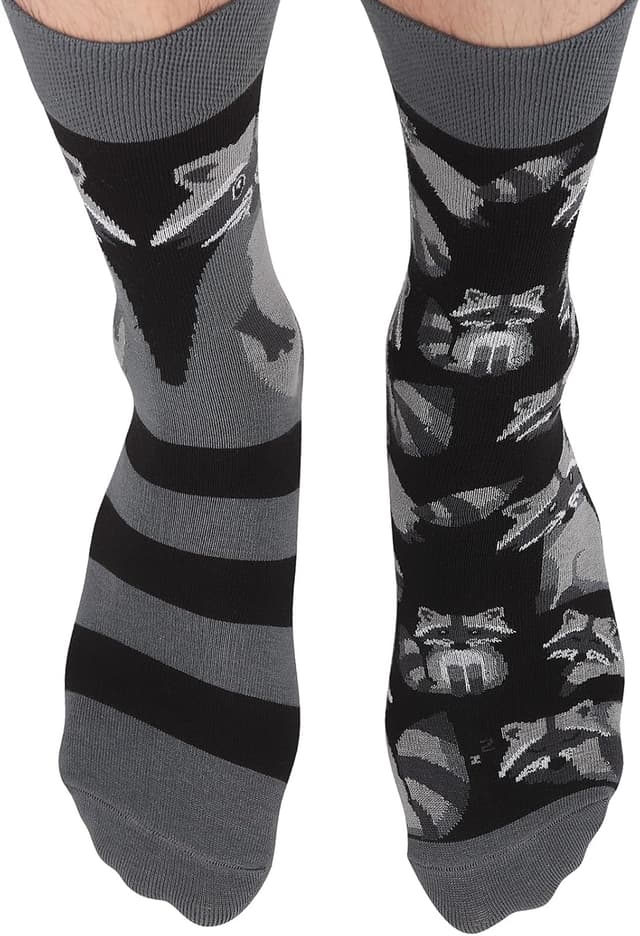 Detalle de TODO Colours Lustige Socken mit Waschbär-Motiv – mehrfarbig (Herren & Damen)