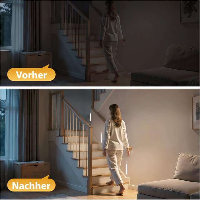 Detalle 2 de TANSOOL+ Schrankbeleuchtung LED 21 cm mit Bewegungsmelder