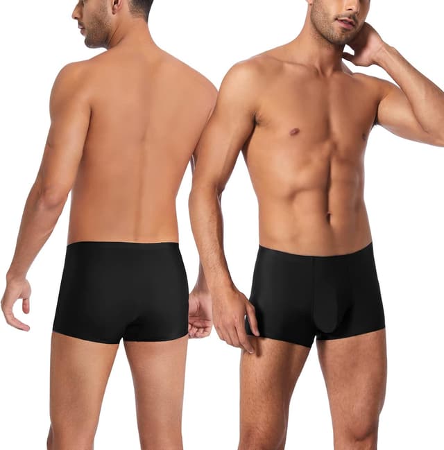 Detalle 2 de SIHOHAN Boxershorts Herren im 4er Pack – atmungsaktive Retro Shorts mit sehr flachen Nähten (S–2XL)