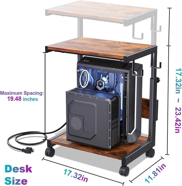 Thumbnail 4 de Höhenverstellbarer Tower-Ständer mit 2 Etagen