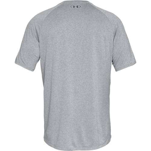 Detalle de Under Armour UA Tech 2.0 SS Tee para hombre (Steel Light Heather) en talla S