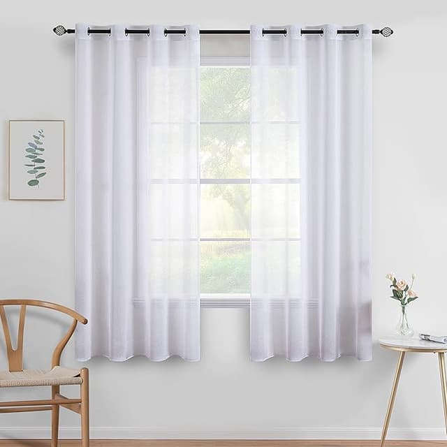 Imagen de MIULEE Paneles Transparentes Blancos 🏡 140x122 cm en OfertitasTOP