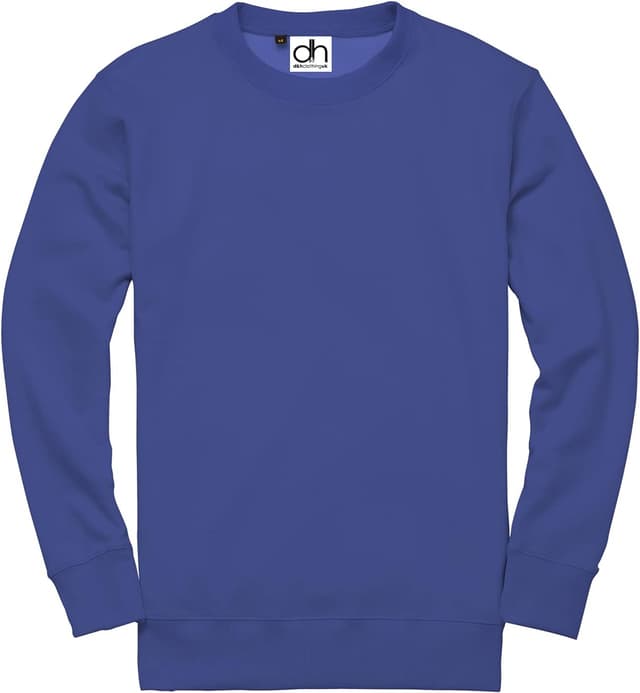 Detalle de D&H CLOTHING UK Premium Plain Workwear Crewneck Sweatshirt (Cotton-Poly Blend)