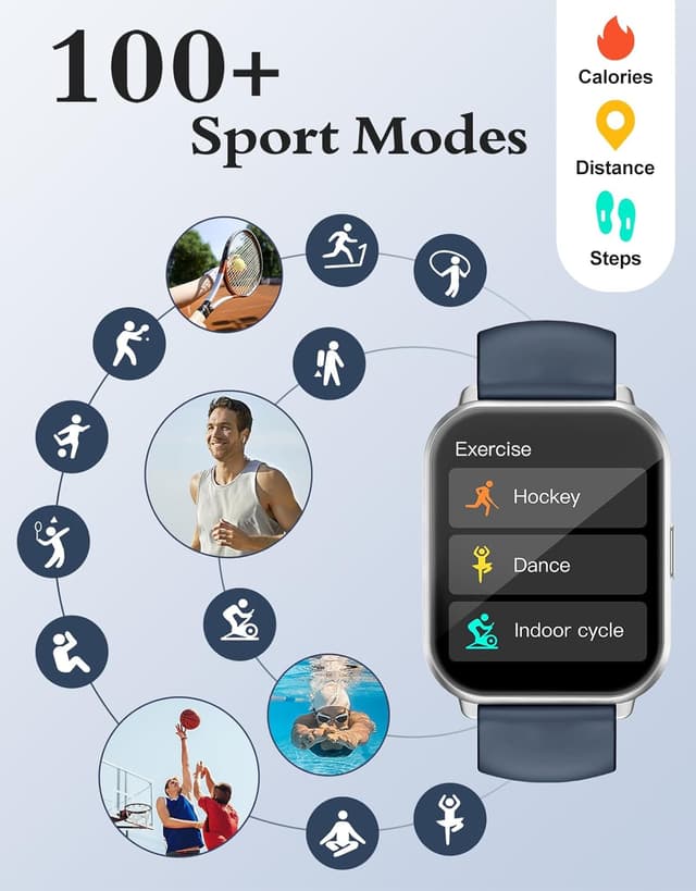 Detalle de RUIMEN Smart Watch – Answer Dial Call with SpO2 HR Sleep Monitor