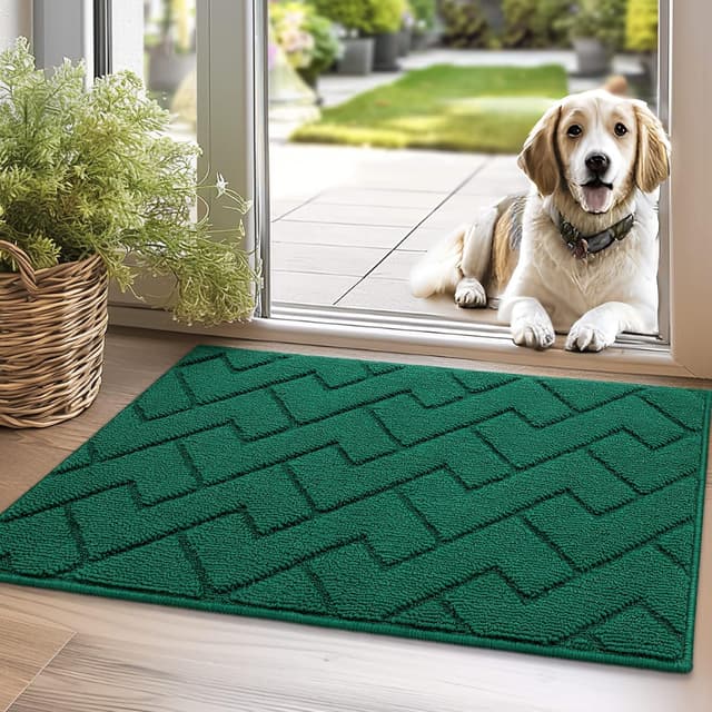 Thumbnail 6 de Biscpro Door Mat 60x90cm (Indoor/Outdoor) – Washable Non-slip Dirt Trapper in Dark Grey