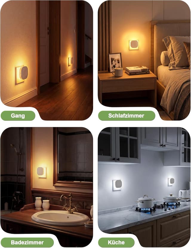 Thumbnail 6 de NIORSUN Nachtlicht-Steckdose mit Bewegungs- und Dämmerungssensor (2er-Set, 1800K–5000K) dimmbar