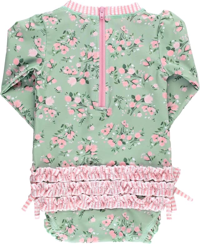 Thumbnail 2 de RuffleButts Floral Baby One-Piece UPF 50+