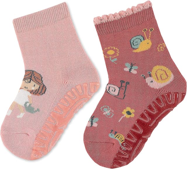 Detalle 2 de Sterntaler Kinder Fli Fli Air Dp Mädchen-Socken mit rutschhemmender Sohle