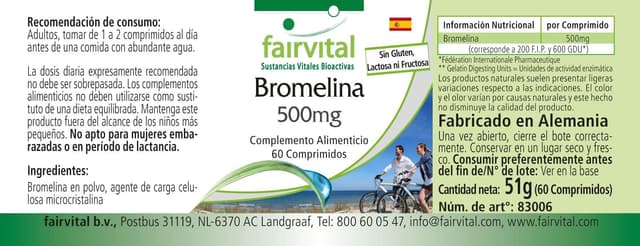 Thumbnail 4 de Bromelina 500mg Vegana - Enzima de Piña - Calidad Alemana 🌱