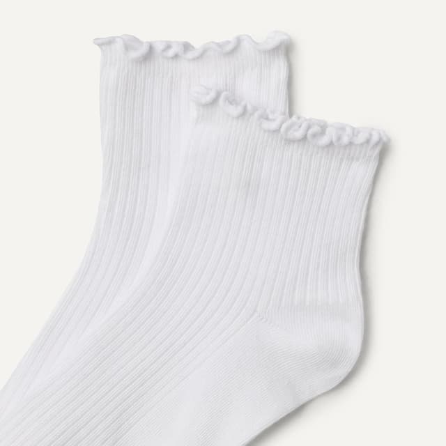 Detalle de Amazon Essentials Women’s Lettuce Edge Ankle Socks (6-pack)