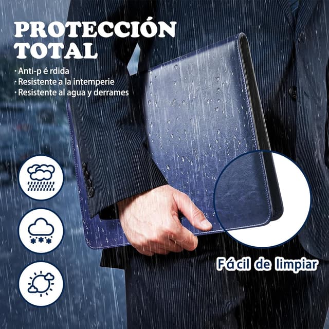 Detalle de NEWYES Portadocumentos A4 con cremallera