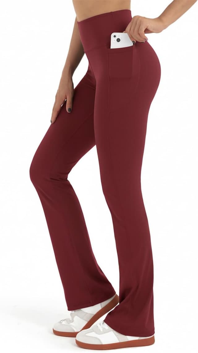Thumbnail 6 de Zylioo Tall Women Flared Leggings – extra-long bootcut yoga pants with pockets