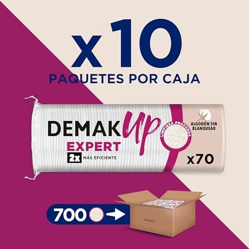 Thumbnail 1 de Demak'Up Expert 700 discos algodón natural 🎀