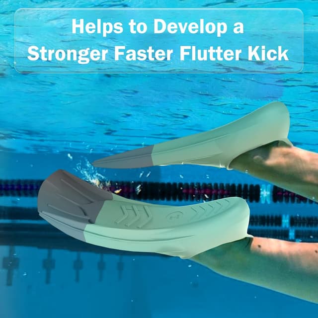 Detalle de Gintenco Swim Fins Kids & Training Swim Flippers (Travel Size) with Mesh Bag