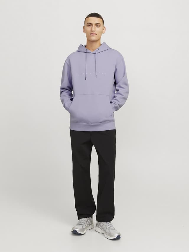 Detalle de JACK&JONES JJESTAR JJ Sweat à capuche Languid Lavender M